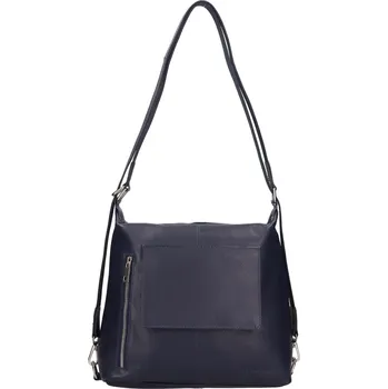 Městský batoh Dámská kožená kabelka/batoh SendiDesign Jena – tmavě modrá