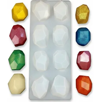 Silikonová forma – krystaly