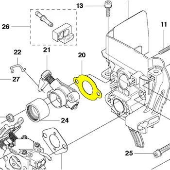 Těsnění příruby přisávání karburátoru Jonsered BC2255