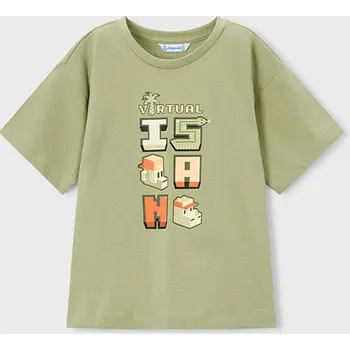 Dětská móda Chlapecké triko kratký rukáv Mayoral 3078 barva: khaki, Rozměr: 98