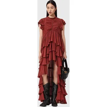 Dámské šaty Šaty AllSaints SHAELA W059DE červená 33X, vel. 40