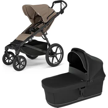 Kočárek THULE Urban Glide 4-wheel Tinted Taupe + korba Black