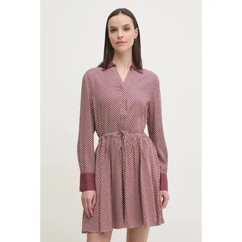 Dámské šaty Šaty Tommy Hilfiger WW0WW44020 burgundské 83X, vel. 40