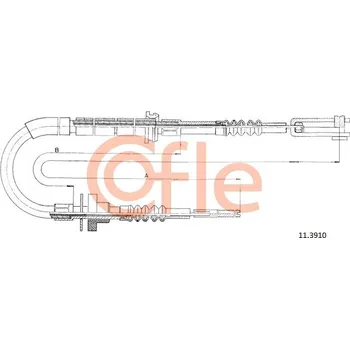 Spojkové lanko COFLE Tažné lanko, ovládání spojky 113910