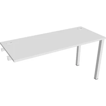 Psací stůl Stůl pracovní úzký UE 1400 R řetízící rovné - BÍLÁ , BÍLÁ