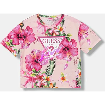 Dětské tričko Guess J6GI03.K6YW4.PPY2.M růžová 30X, vel. 167