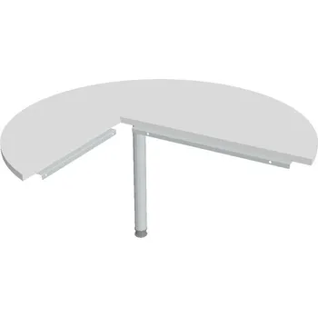 Psací stůl Stůl jednací pravý - CP 22 P P - BÍLÁ , ŠEDÁ Ral 9006