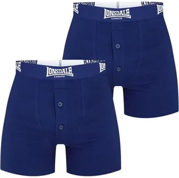Pánské spodní prádlo Lonsdale boxerky tmavě modré 2ks Velikost: 4XL