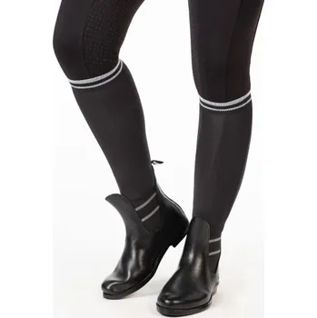 Jezdecká obuv Perka HKM Style Lurex syntetická dětské OUTLET černé - SLEVA - pravá 34 / levá 35