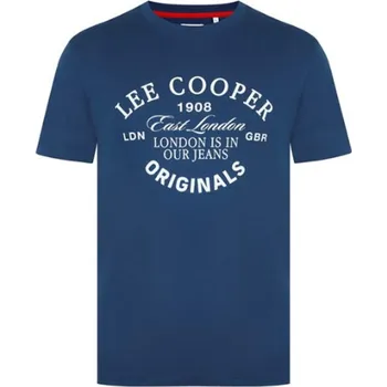 Lee Cooper tričko Vintage Blue Barva: Modrá, Velikost: L