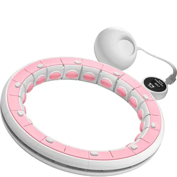 Rebel RBA-3067 Masážní obruč Hula Hoop se závažím, LCD, 44 cm, růžová