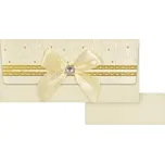 Svatební obálka na peníze krémová