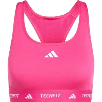 Podprsenka Dámská sportovní podprsenka adidas TECH FIT BRA L Růžová, Bílá