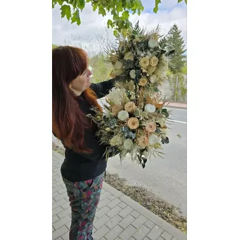 Stabilizovaná vázaná kytice velká - 9 růží