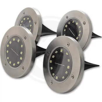 Venkovní osvětlení Zahradní LED solární světlo zapichovací 12xSMD - 4 ks