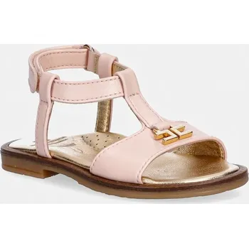 Dívčí sandály Dětské kožené sandály Elisabetta Franchi F1A2.E0545.21.24 růžová 30X, EUR 22