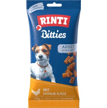 4x75g RINTI Bitties Adult - kuřecí a sýr