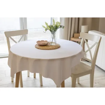 ubrus Ubrus teflonový UNI BÉŽOVÁ Velikost: Kulatý ubrus / průměr ubrusu Ø 140 cm