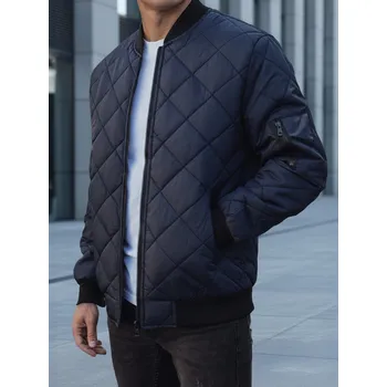 Pánská bunda Pánská prošívaná tmavě modrá bomber bunda tx2217 Velikost: XL