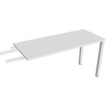 Psací stůl Stůl pracovní úzký UE 1400 RU řetězící do úhlu - BÍLÁ , BÍLÁ
