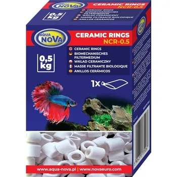Akvarijní filtr AQUA NOVA Keramické kroužky 500g