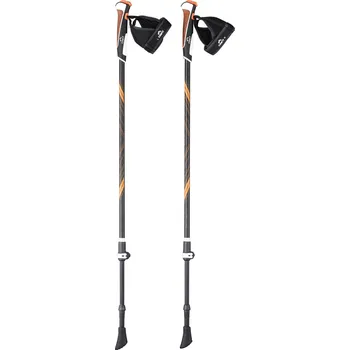 Nordic walkingová hůl CRIVIT Karbonové hole na Nordic Walking (černá/oranžová)