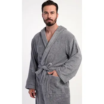 Pánský župan Vienetta MAN Pánský župan s kapucí Filip: šedá XXL
