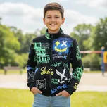 CHLAPECKÁ MIKINA černá Kugo GM8719