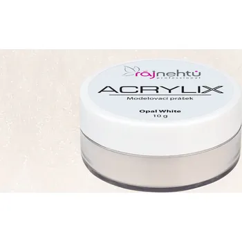 Umělé nehty Ráj nehtů Akrylový prášek ACRYLIX 10 g - Opal White