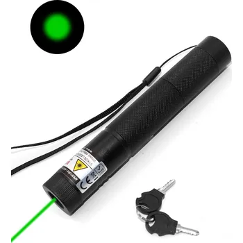 Laserové ukazovátko na klíč - Zelené, 50mW 532nm