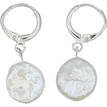 Šperk Stříbrné náušnice s perlou