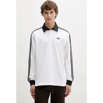 Pánské tričko Bavlněné tričko s dlouhým rukávem adidas Originals KE3575 bílá 00X, vel. XL