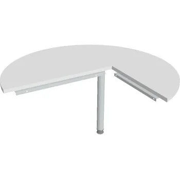 Psací stůl Stůl jednací levý - CP 22 L P - BÍLÁ , ŠEDÁ Ral 9006