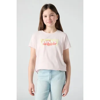 Chlapecké tričko Dětské tričko Levi's STRAWBERRY SS BATWING TEE 4EP887 růžová 03X, vel. 164