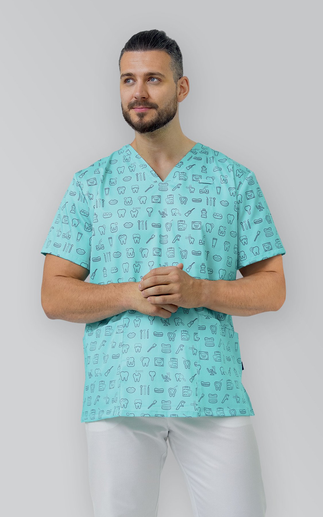 Lékařská halena LARGO - Dental tyrkys