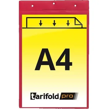 Kancelářský nábytek Identifikační kapsa djois, A4, červená, 10 ks