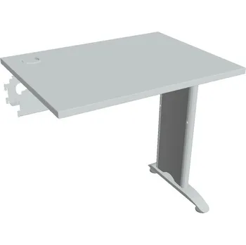 Psací stůl Stůl prac řetěz rovný - FE 800 R - ŠEDÁ , ŠEDÁ Ral 9006