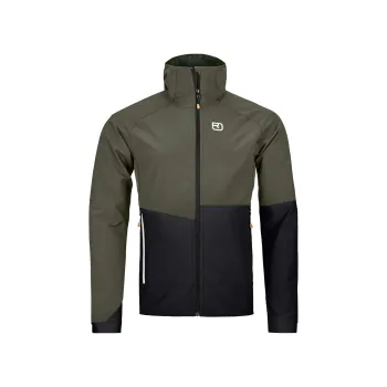 Ortovox Punta Berrino Hooded Jacket M dark wild herbs XL; Černá bunda + DÁREK DLE VÝBĚRU!