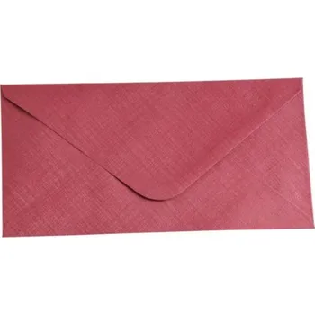 Obálka Obálka C6 11,2x15,8 cm metalická s ražbou červená<br />