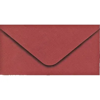 Obálka Obálka DL 11,2x21,9 cm metalická s ražbou červená