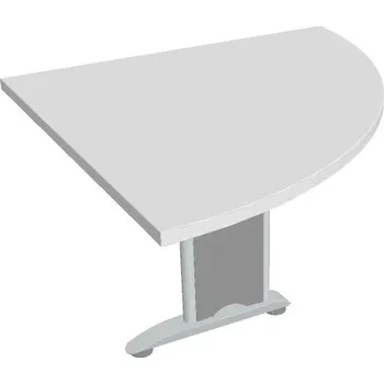 Psací stůl Stůl spojovací pravý FP 901 P - BÍLÁ , ŠEDÁ Ral 9006