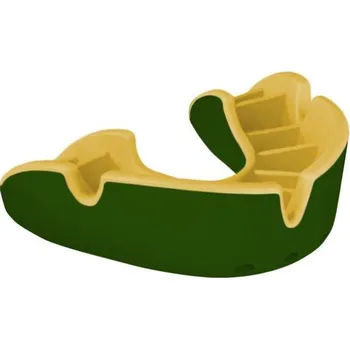 Chránič zubu Opro Junior dětský chránič zubů Silver, zeleno-zlatý
