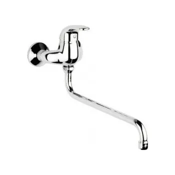 Vodovodní baterie Raf Tamigi TM02A dřezová nástěnná baterie kulaté ústí 30 cm, r. 100 mm