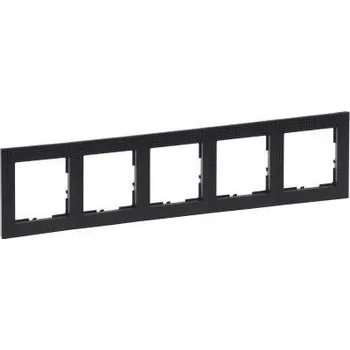 Legrand 721575 SUNO RÁMEČEK 5P BROUŠ. ČERNÁ
