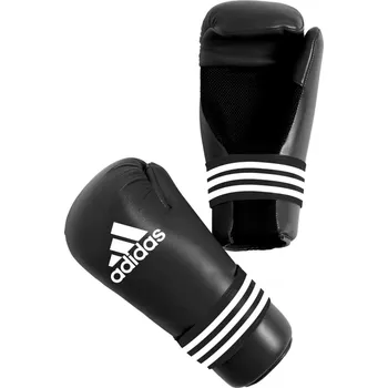 Boxerské rukavice Adidas kick boxerské rukavice Semi-contact, černé M