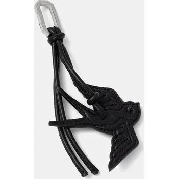 Kožená klíčenka AllSaints DRIP W128XE černá 99X, vel. ONE SIZE