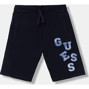 Pánské kraťasy Dětské bavlněné šortky Guess L6GD02.KA6R4.PPY2.M námořnická modř 59X, vel. 122-125