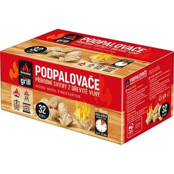 Podpalovač Nohel Garden Podpalovač z dřevité vlny 32ks, 50mm