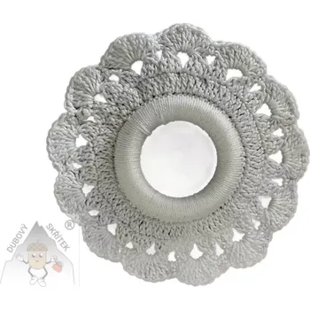 Velikonoční dekorace Dubový skřítek Háčkovaná dečka Bílé kouzlo – jemná krása pro váš stůl