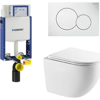 WC sada Geberit Kombifix Eco 110.302.00.5 komplet k zazdění se závěsným WC RIMLESS Arco